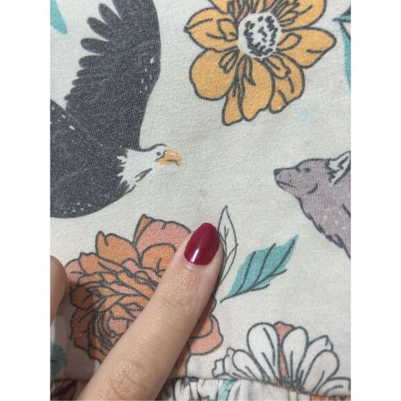 Little Gosling Animal & Floral Print Long Sleeve Fit & Flare Toddler's Dress 2T - Picture 5 of 11